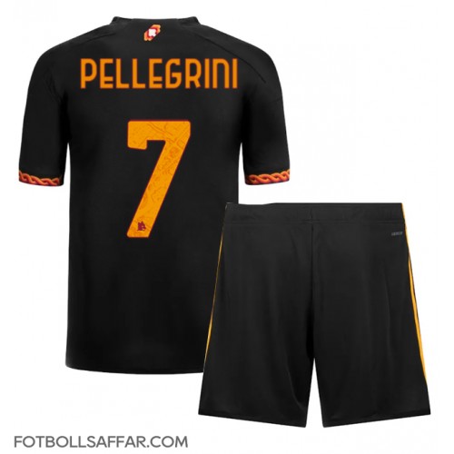 AS Roma Lorenzo Pellegrini #7 Tredje Dräkt Barn 2023-24 Kortärmad (+ Korta byxor)